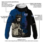 florida atlantic owls jesus roses blue black windbreaker jacket best selling