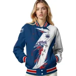 florida atlantic owls ripped bolt blue white varsity jacket best selling