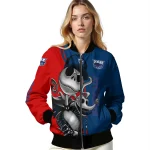 florida atlantic owls spooky grin blue bomber jacket best selling