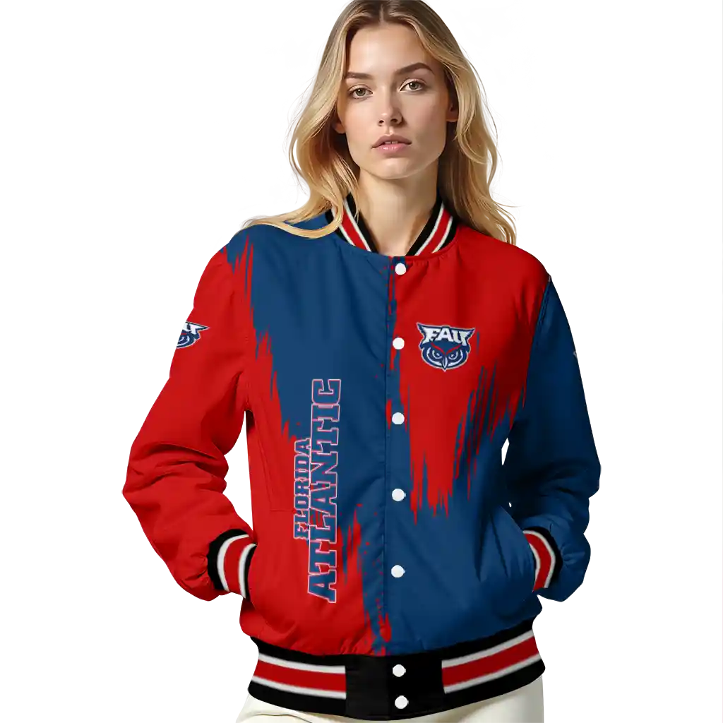 florida atlantic owls urban mark blue varsity jacket latest model florida atlantic owls urban mark blue varsity jacket latest model