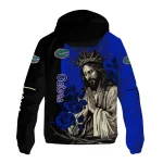 florida gators jesus roses blue black windbreaker jacket best selling