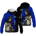 florida gators jesus roses blue black windbreaker jacket best selling