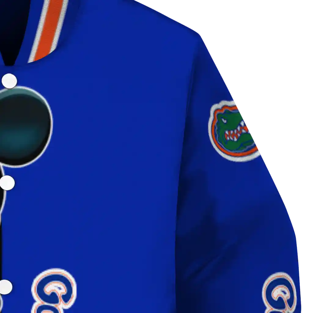 florida gators mickey mouse blue varsity jacket premium grade florida gators mickey mouse blue varsity jacket premium grade