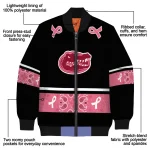 florida gators pink ribbon black pink bomber jacket best selling