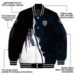 florida panthers distressed slash red black varsity jacket best selling