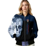 florida panthers intricate skull red black bomber jacket best selling