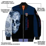 florida panthers intricate skull red black bomber jacket best selling