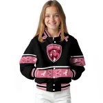 florida panthers pink ribbon black pink varsity jacket best selling
