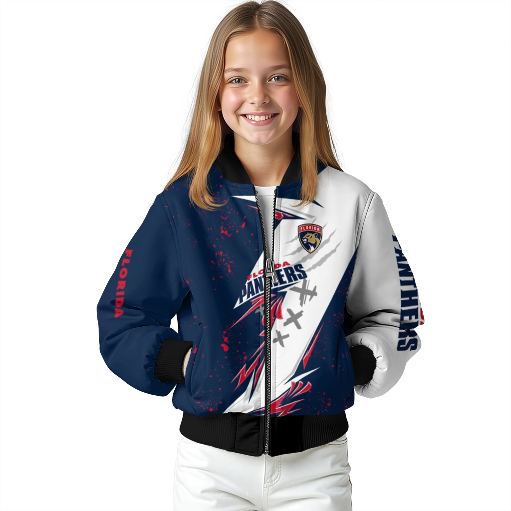 florida panthers ripped bolt red white bomber jacket top rated florida panthers ripped bolt red white bomber jacket top rated