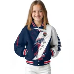 florida panthers ripped bolt red white varsity jacket best selling