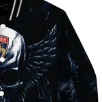 florida panthers skull bite red black varsity jacket best selling