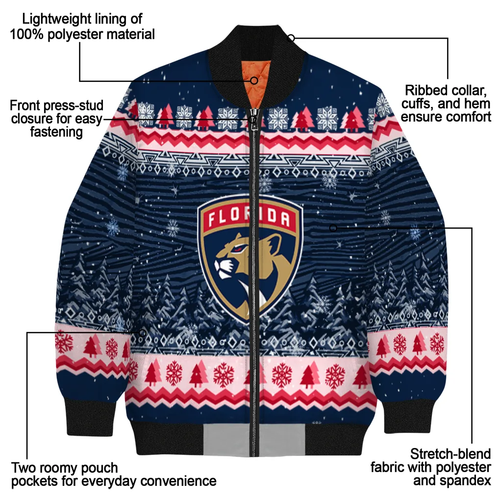 florida panthers snowy pines red bomber jacket new arrival florida panthers snowy pines red bomber jacket new arrival