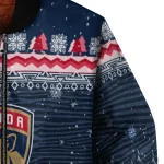 florida panthers snowy pines red bomber jacket best selling