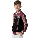 florida state seminoles fire skull garnet black varsity jacket best selling
