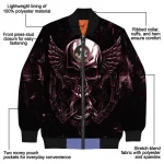 florida state seminoles skull bite garnet black bomber jacket best selling