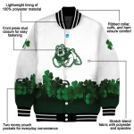 fresno state bulldogs clovers pattern white green varsity jacket best selling
