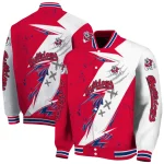 fresno state bulldogs ripped bolt red white varsity jacket best selling