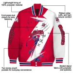 fresno state bulldogs ripped bolt red white varsity jacket best selling