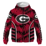 georgia bulldogs dynamic heat wave red windbreaker jacket best selling