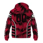 georgia bulldogs dynamic heat wave red windbreaker jacket best selling