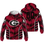 georgia bulldogs dynamic heat wave red windbreaker jacket best selling