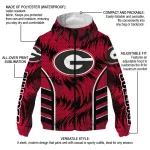 georgia bulldogs dynamic heat wave red windbreaker jacket best selling