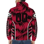 georgia bulldogs dynamic heat wave red windbreaker jacket best selling