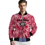georgia bulldogs dynamic rings red bomber jacket best selling