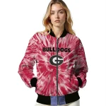 georgia bulldogs dynamic rings red bomber jacket best selling