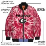 georgia bulldogs dynamic rings red bomber jacket best selling