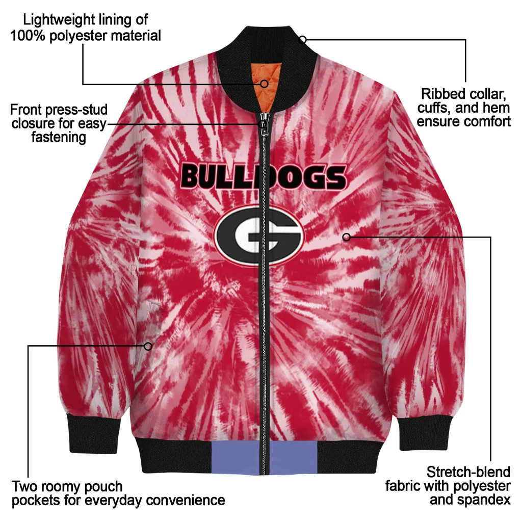 georgia bulldogs dynamic rings red bomber jacket new arrival georgia bulldogs dynamic rings red bomber jacket new arrival