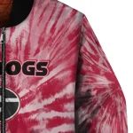 georgia bulldogs dynamic rings red bomber jacket best selling