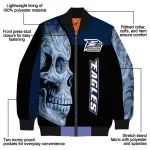 georgia southern eagles fire skull blue black bomber jacket best selling