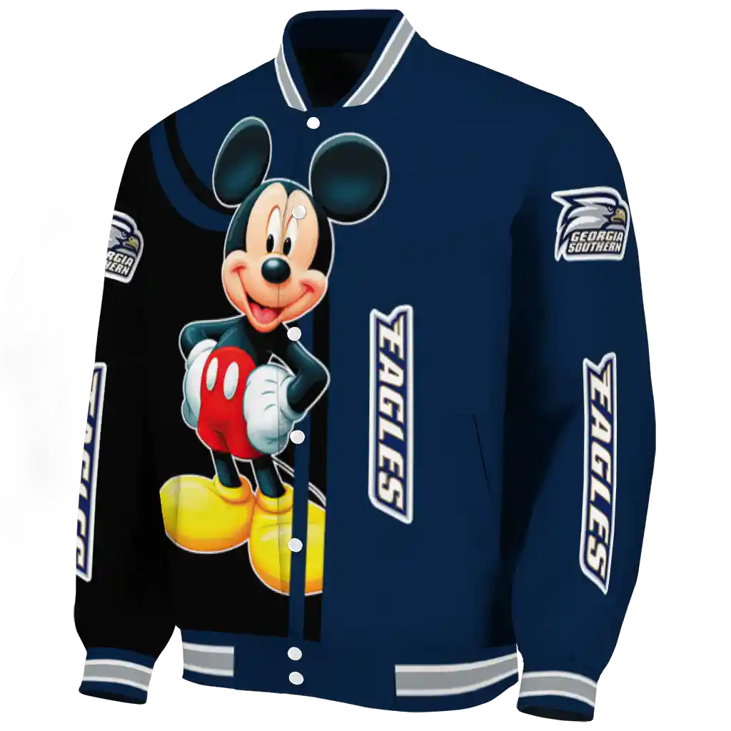 georgia southern eagles mickey mouse blue varsity jacket best selling georgia southern eagles mickey mouse blue varsity jacket best selling