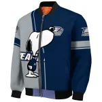georgia southern eagles snoopy attitude blue bomber jacket best selling