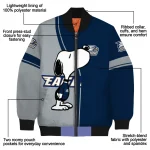 georgia southern eagles snoopy attitude blue bomber jacket best selling