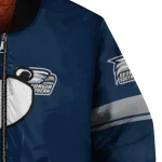 georgia southern eagles snoopy attitude blue bomber jacket best selling