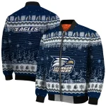 georgia southern eagles snowy pines blue bomber jacket best selling