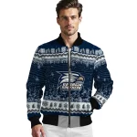 georgia southern eagles snowy pines blue bomber jacket best selling