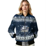 georgia southern eagles snowy pines blue bomber jacket best selling