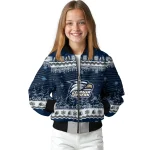 georgia southern eagles snowy pines blue bomber jacket best selling