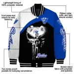 georgia state panthers edgy mask blue black varsity jacket best selling