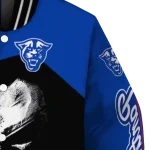 georgia state panthers edgy mask blue black varsity jacket best selling