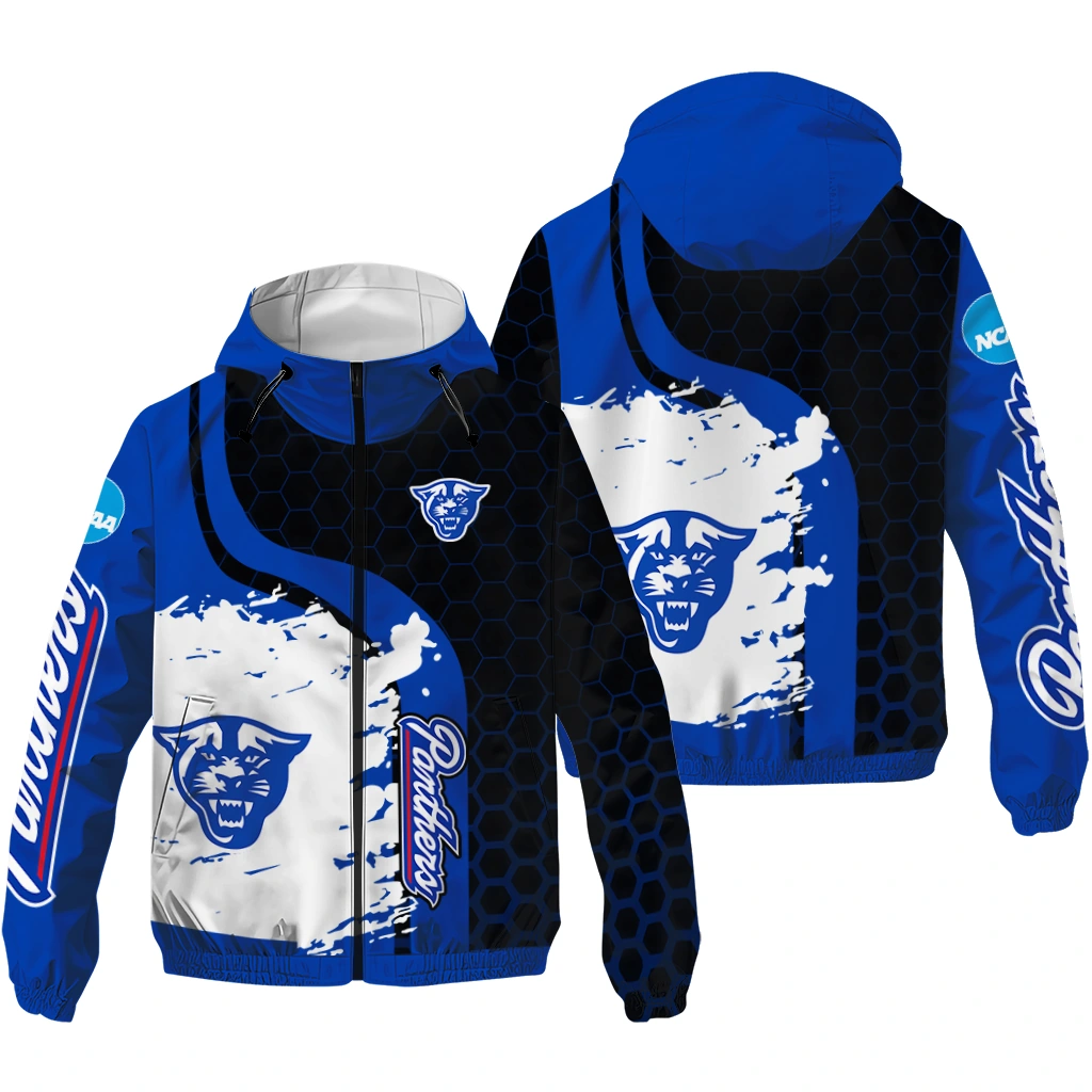 georgia state panthers grid streak blue black windbreaker jacket high quality georgia state panthers grid streak blue black windbreaker jacket high quality