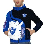 georgia state panthers grid streak blue black windbreaker jacket best selling