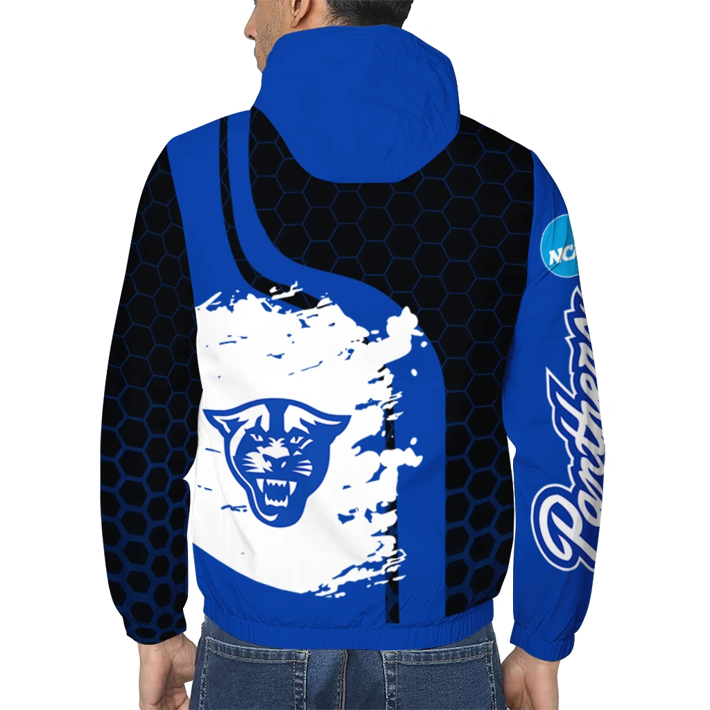 georgia state panthers grid streak blue black windbreaker jacket trendy georgia state panthers grid streak blue black windbreaker jacket trendy
