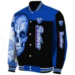georgia state panthers intricate skull blue black varsity jacket best selling