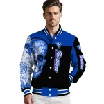georgia state panthers intricate skull blue black varsity jacket best selling