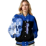 georgia state panthers intricate skull blue black varsity jacket best selling