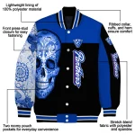 georgia state panthers intricate skull blue black varsity jacket best selling